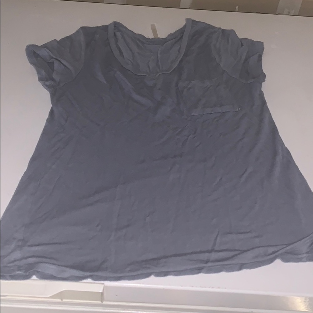Blue flowy t-shirt